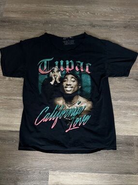 Tupac "California Love" Graphic Tee - Black